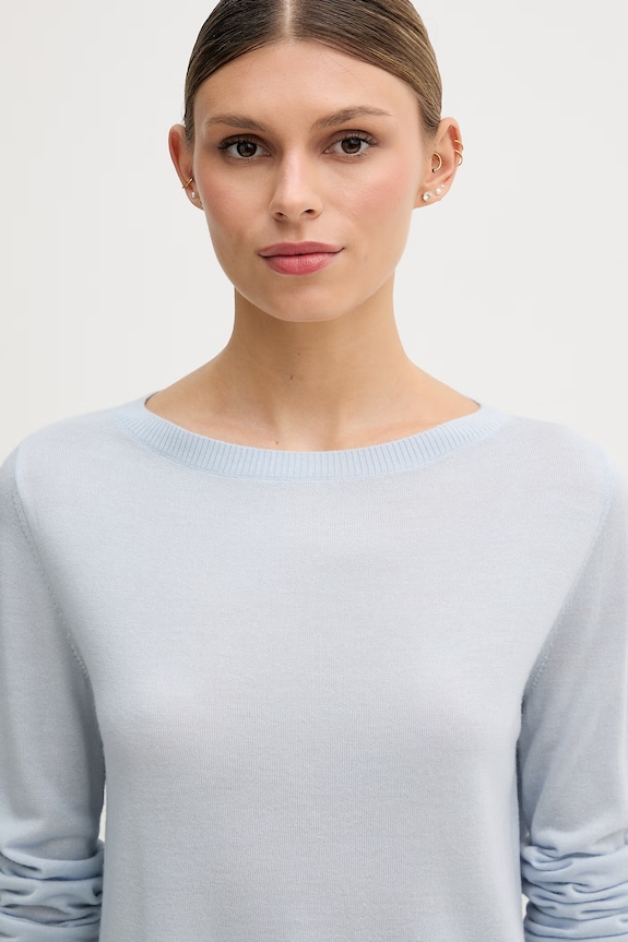 United Colors of Benetton pulover pentru femei, din lână albastru 11AHD10G8