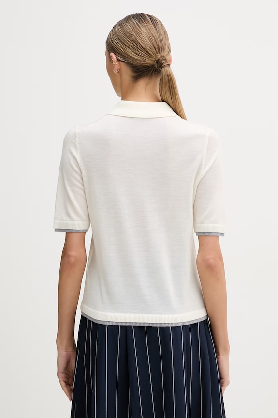 Îmbrăcăminte United Colors of Benetton polo pentru femei, din lână 11AHD301J bej