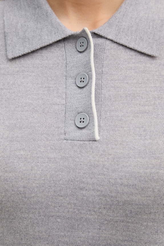 United Colors of Benetton polo pentru femei, din lână 11AHD301J gri
