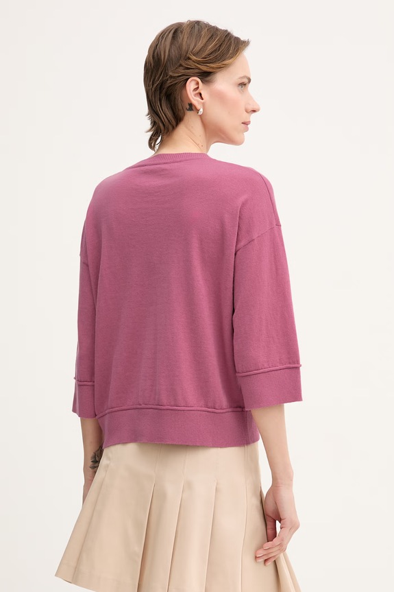 Odzież United Colors of Benetton sweter damski z wełną 1Y6SD10FX różowy