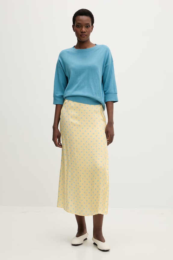 United Colors of Benetton pulover pentru femei, cu amestec de lână 1Y6SD10FX albastru SS26