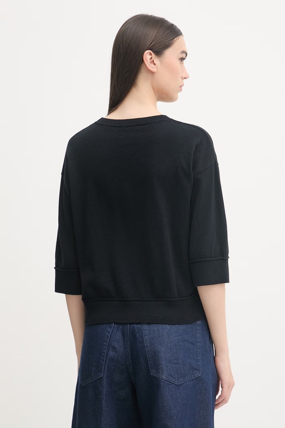 Odzież United Colors of Benetton sweter damski z wełną 1Y6SD10FX czarny