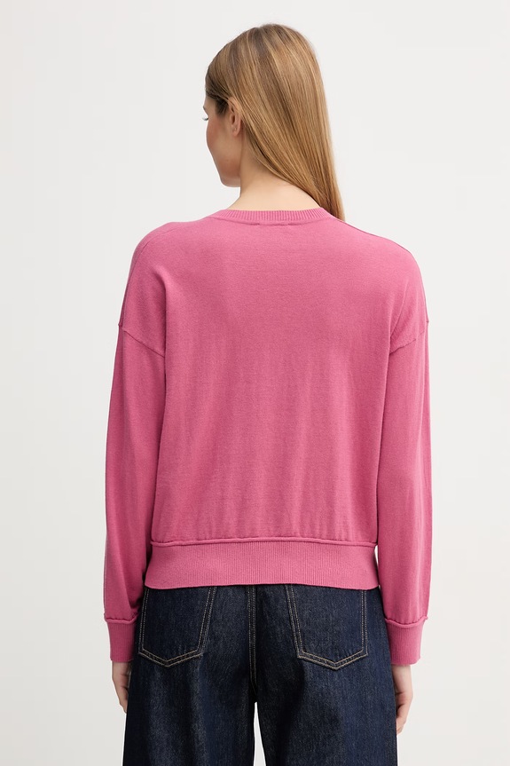 Îmbrăcăminte United Colors of Benetton pulover pentru femei, cu amestec de lână 1Y6SD403O roz