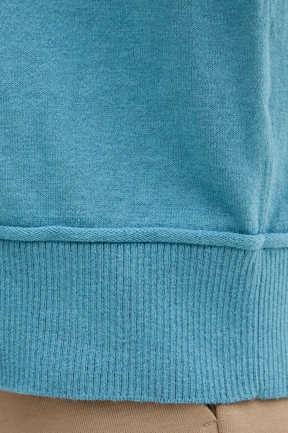 United Colors of Benetton pulover pentru femei, cu amestec de lână 1Y6SD403O albastru