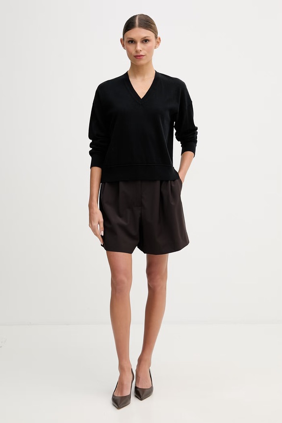 United Colors of Benetton pulover pentru femei, cu amestec de lână 1Y6SD403O negru SS26