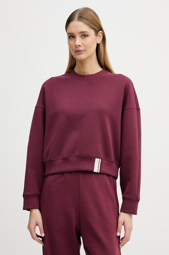 United Colors of Benetton hanorac pentru femei burgundia 35B1D201G