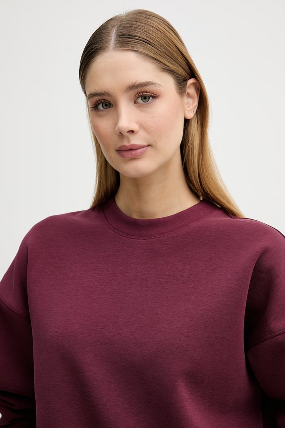 United Colors of Benetton hanorac pentru femei burgundia 35B1D201G