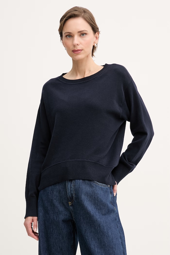 United Colors of Benetton pulover pentru femei, din bumbac bleumarin 1C19D10FU
