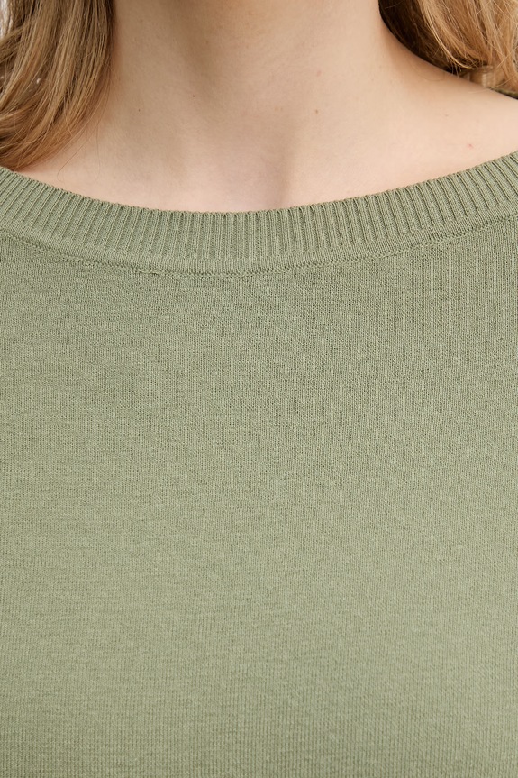 United Colors of Benetton pulover pentru femei, din bumbac 1C19D10FU verde
