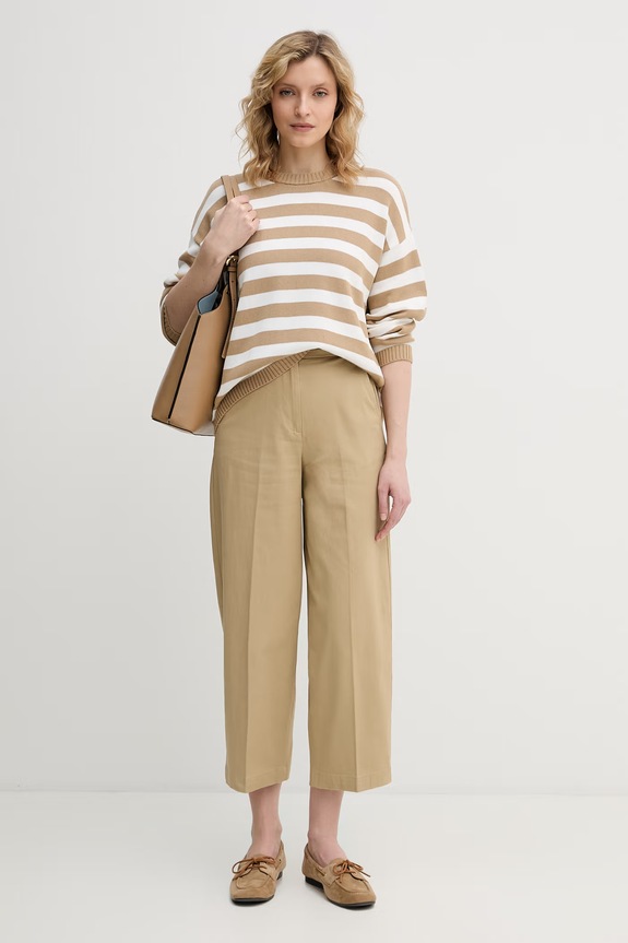 United Colors of Benetton pulover pentru femei, din bumbac 1C94E10FZ bej SS26