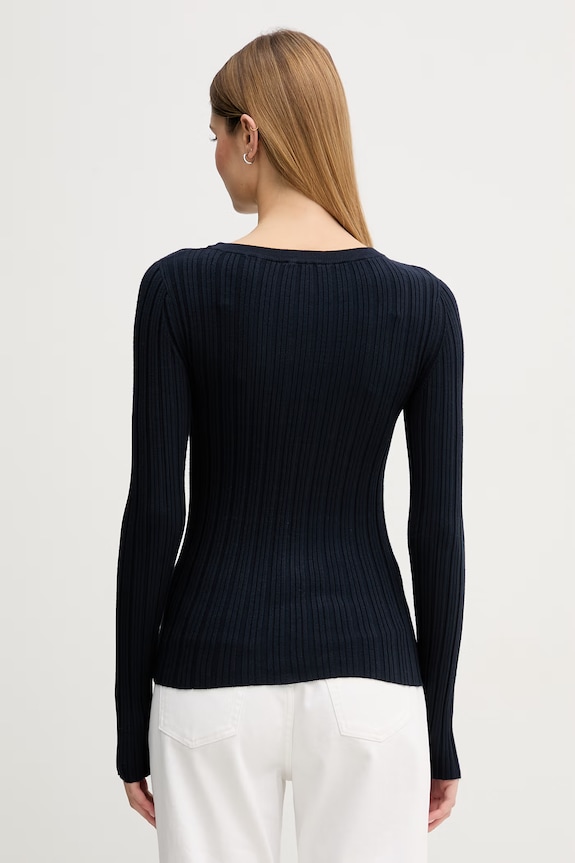 United Colors of Benetton pulover pentru femei 1WZND10G9 bleumarin SS26