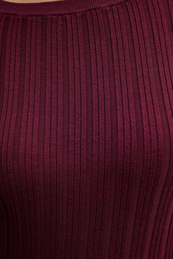 United Colors of Benetton női pulóver viszkózzal burgundia 1WZND10G9