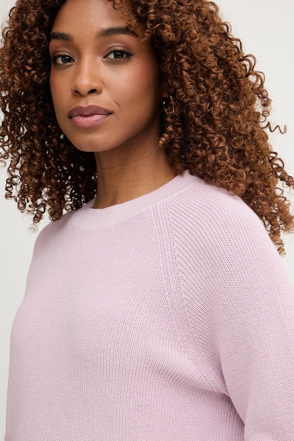 United Colors of Benetton pulover pentru femei, din bumbac roz 10IRD10GQ