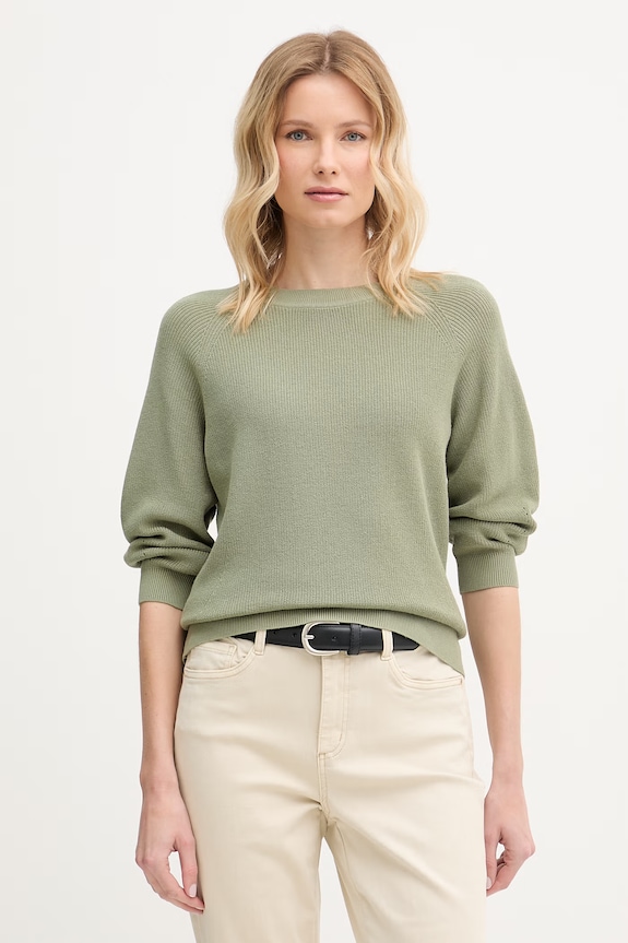 United Colors of Benetton pulover pentru femei, din bumbac verde 10IRD10GQ