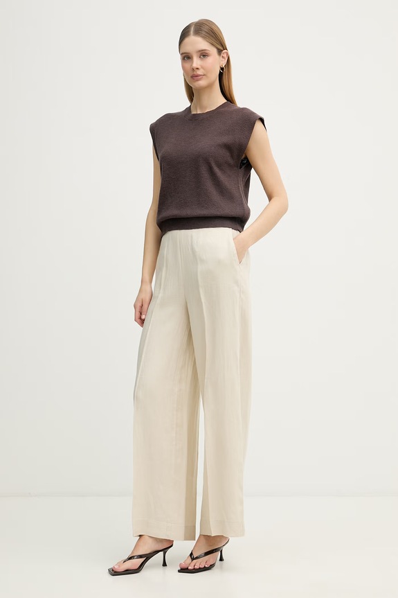 United Colors of Benetton top pentru femei, din in 1DC3D10GT maro SS26