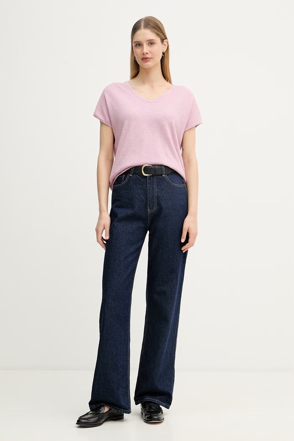 United Colors of Benetton tricou pentru femei, din in 1DC3D403T roz SS26