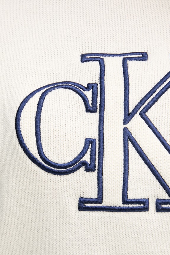 Calvin Klein Jeans úpletové tričko dámske bavlnené LV047F356G béžová