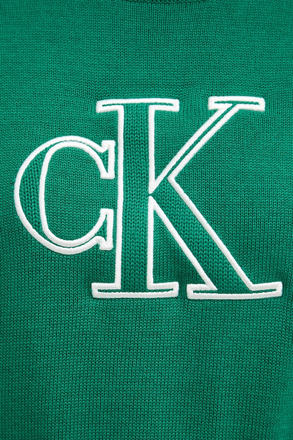 Calvin Klein Jeans úpletové tričko dámske bavlnené LV047F356G zelená