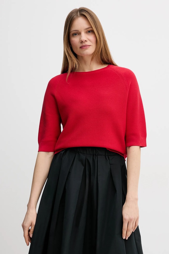 Marc O'Polo maglione in cotone medio spessore rosso 5000008090