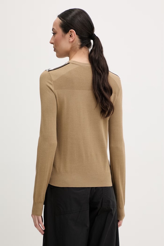 Odzież Fusalp sweter damski z dodatkiem wełny OTTAVIA I1126 zielony