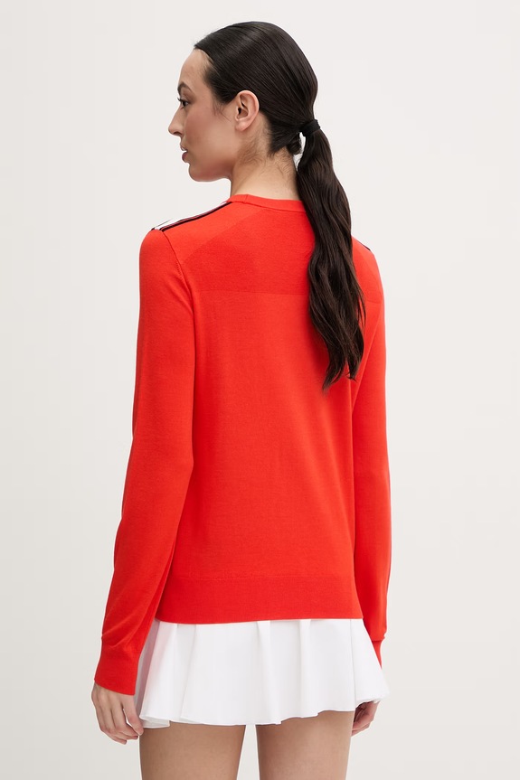 Odzież Fusalp sweter damski z dodatkiem wełny OTTAVIA I1126 pomarańczowy