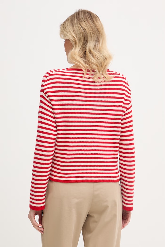 Odzież Tommy Hilfiger sweter damski bawełniany WW0WW48470 czerwony