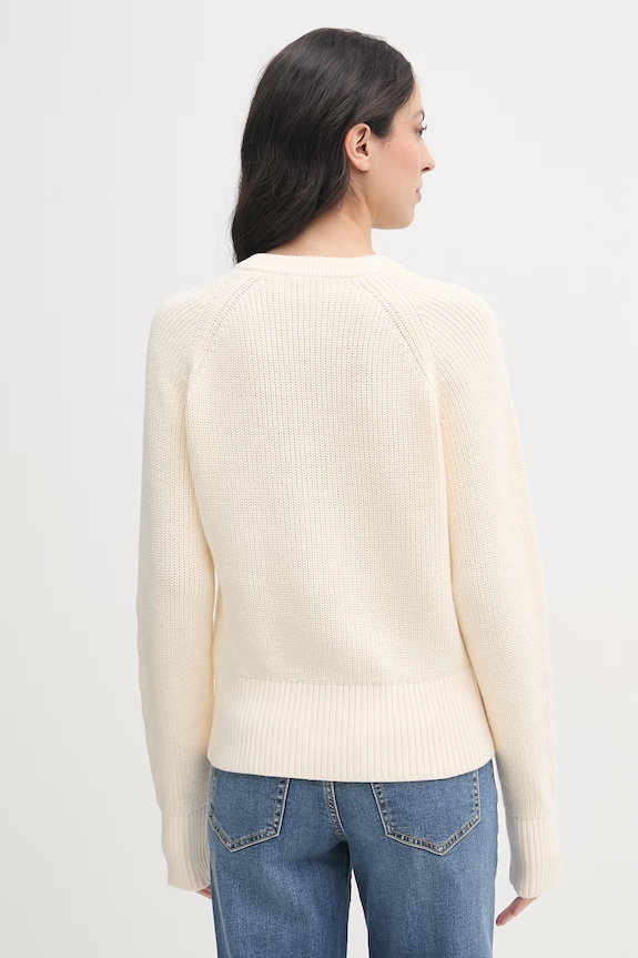 Odzież Tommy Hilfiger sweter damski bawełniany WW0WW48487 beżowy