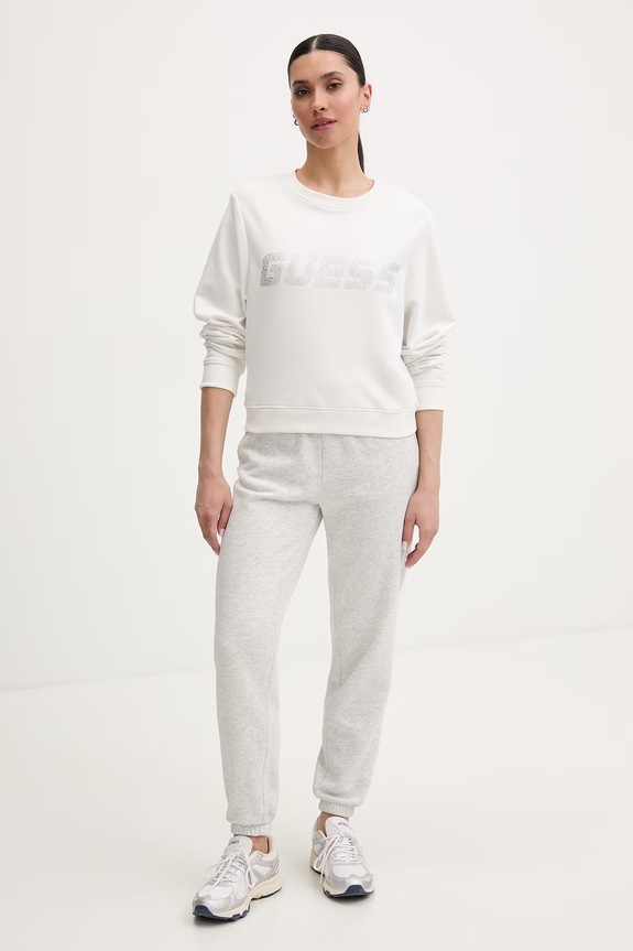 Guess dámska mikina SILVY V6GQ13.K3091 biela SS26