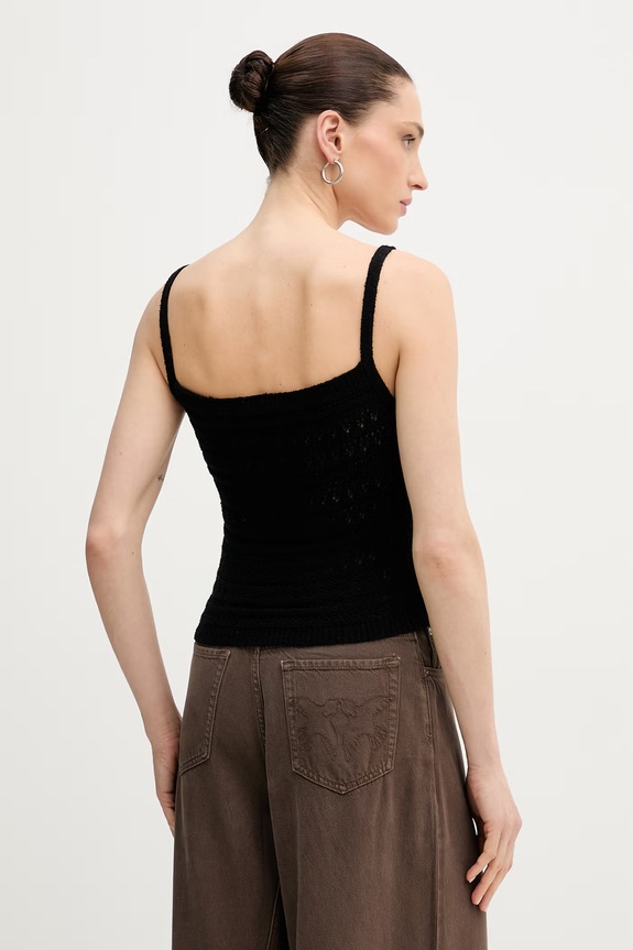 Oblečenie Guess top dámsky RIVER W6GR11.Z0593 čierna