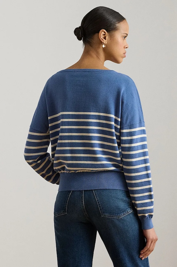 Lauren Ralph Lauren pulover za žene od pamuka 200P08776 plava SS26