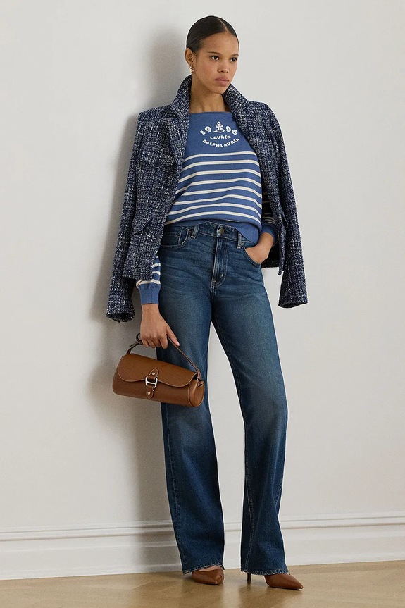 Odjeća Lauren Ralph Lauren pulover za žene od pamuka 200P08776 plava