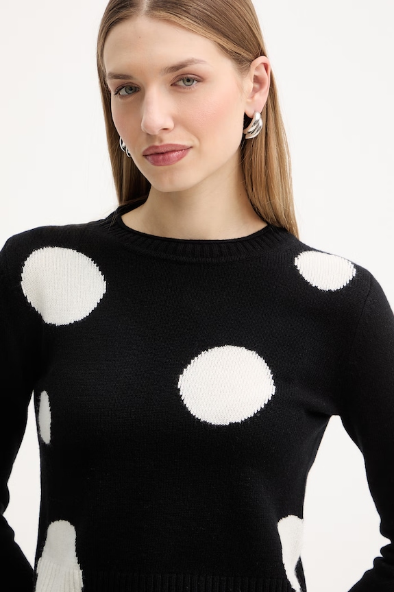 MAX&Co. sweter z dodatkiem wełny MCOSANSA czarny 2616361031200