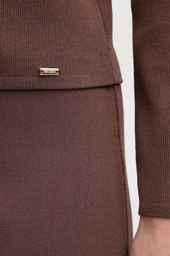 Gaudi kardigan ženski z viskozo 611FD53008 rjava