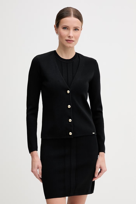 Gaudi kardigan ženski z viskozo črna 611FD53008