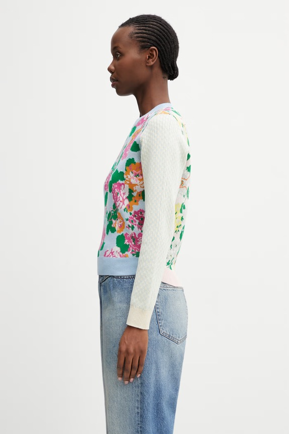 Kenzo Jumper svetr s vlnou dámský FG52PU7453DY modrá SS26