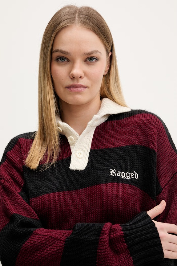 The Ragged Priest sweter bordowy RPHL251059KW