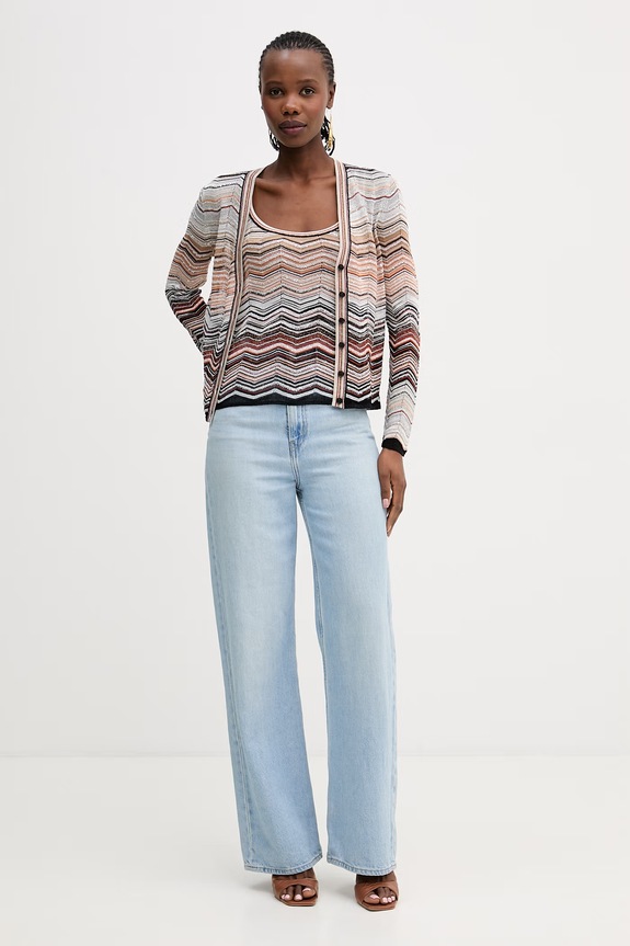 Missoni cardigan DS26SM0G.BK01H9 bej SS26