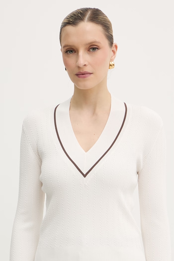 Armani Exchange sveter dámsky s viskózou béžová XW002242.AF10352
