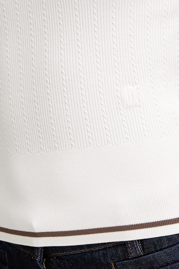 Armani Exchange top pentru femei, cu vâscoză XW002243.AF10352 bej