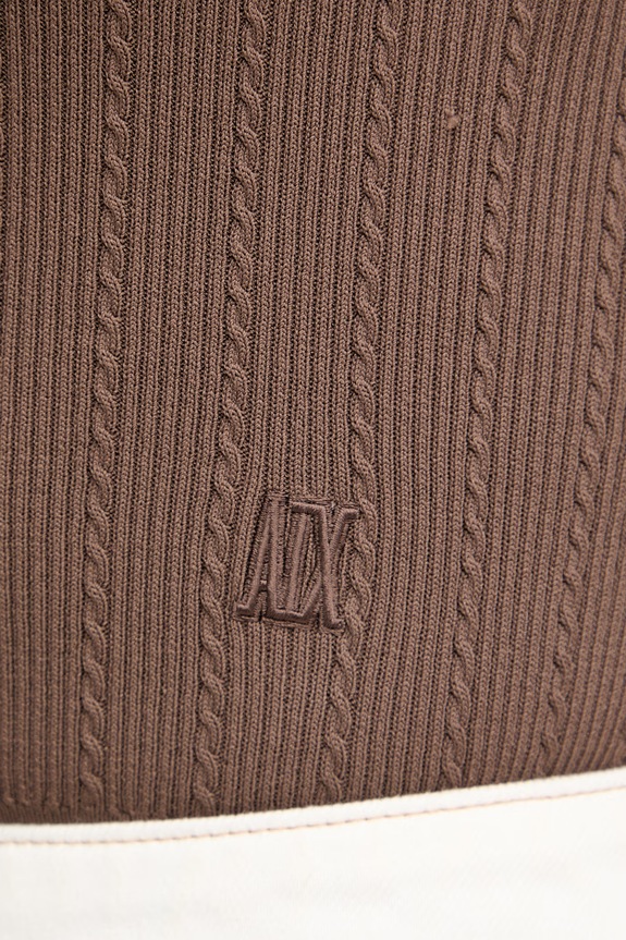 Armani Exchange dámsky top s viskózou XW002243.AF10352 hnedá