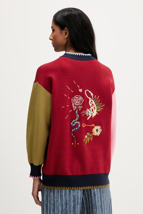 Îmbrăcăminte Never Fully Dressed cardigan NFDKN829 rosu