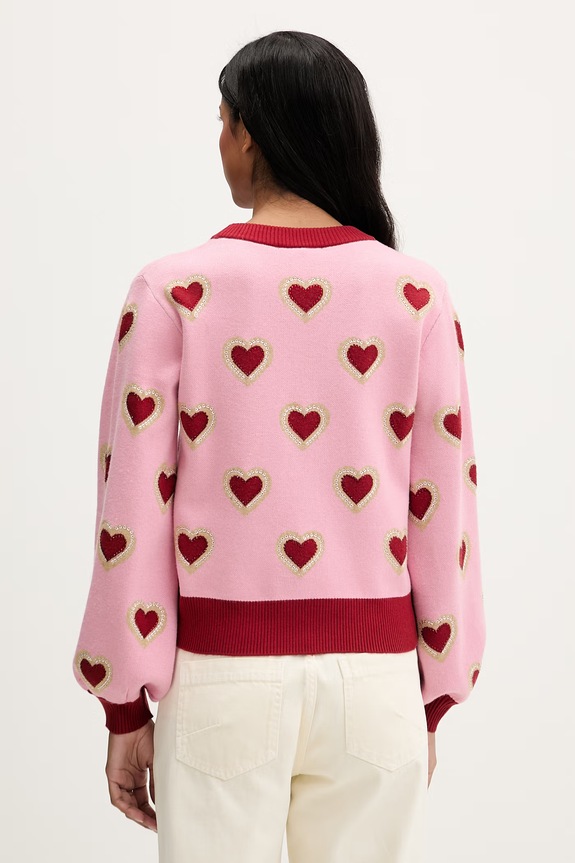 Îmbrăcăminte Never Fully Dressed cardigan NFDKN812 roz