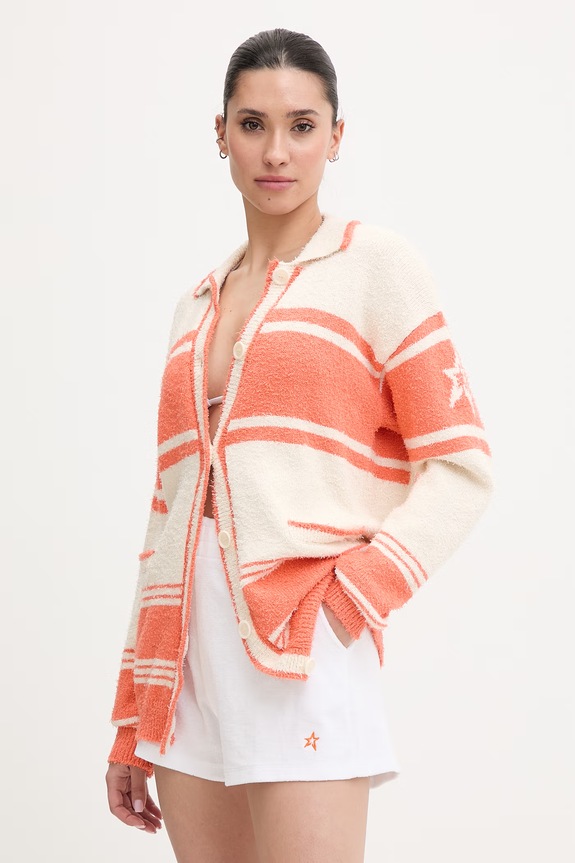 Perfect Moment cardigan pentru femei, cu bumbac portocaliu W3001388