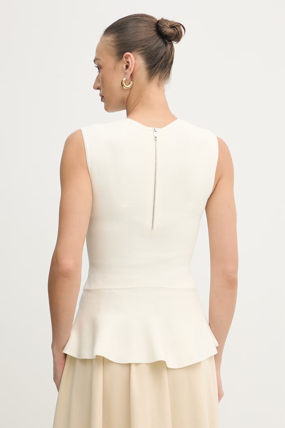 Oblačila BOSS bluza ženska z viskozo Fillo 50557136 bež