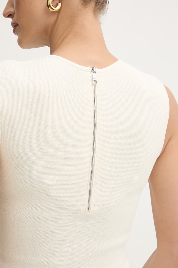 BOSS bluza ženska z viskozo Fillo 50557136 bež