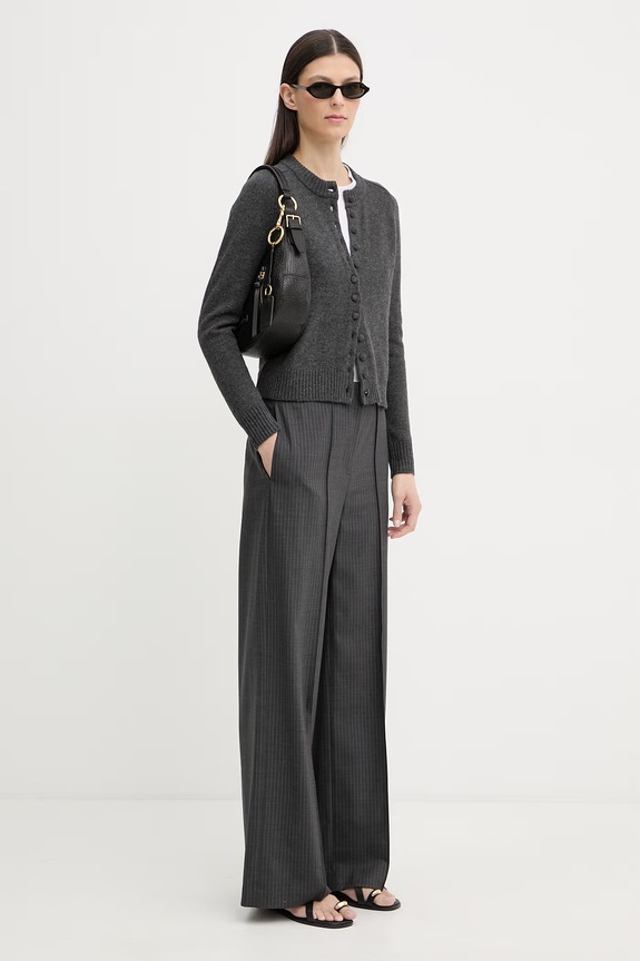 rag & bone cardigan pentru femei, cu amestec de lână Wallace RG5I25H6MWC gri SS26
