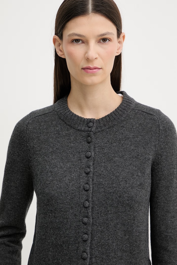 rag & bone cardigan pentru femei, cu amestec de lână Wallace gri RG5I25H6MWC