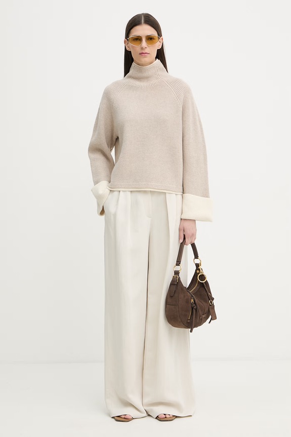 rag & bone pulover pentru femei, din lână Ilaria RG3025H6MYK bej SS26