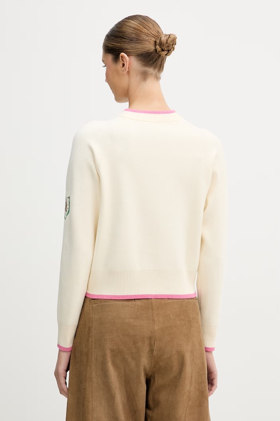 Odzież Never Fully Dressed kardigan damski z wiskozy NFDKN822 beżowy