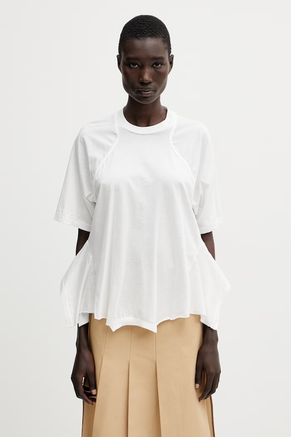Undercover PULLOVER Women's cotton t-shirt white UP1F1805
